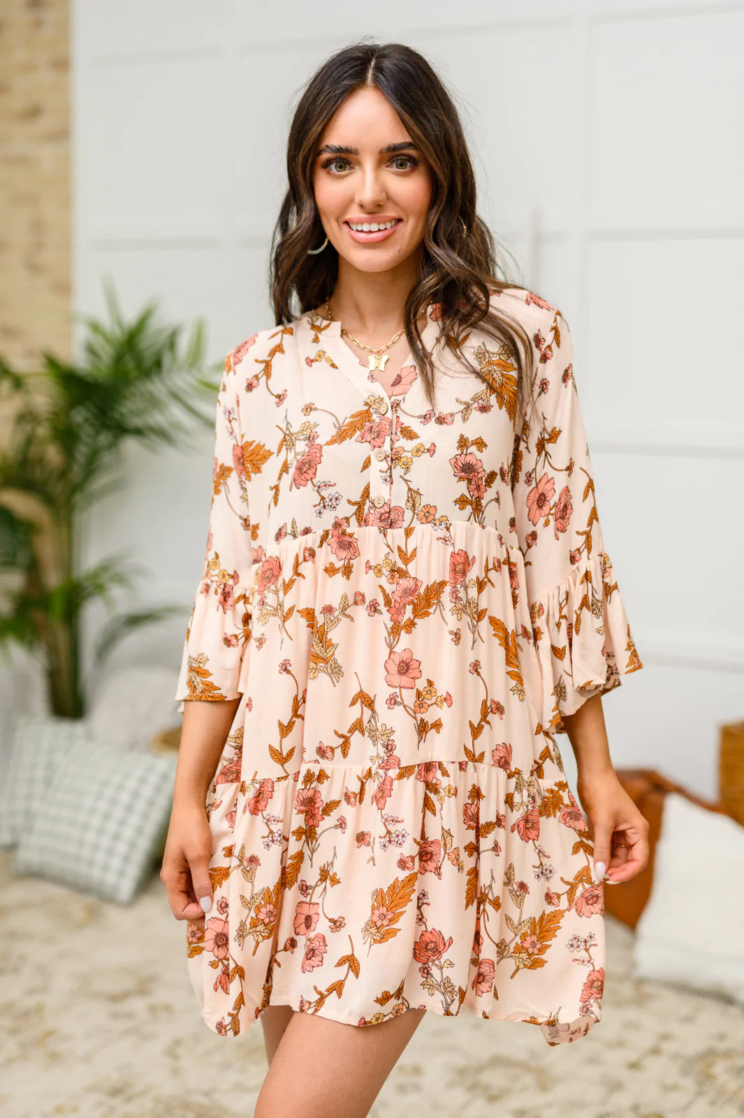 Lilibet Tiered Floral Dress