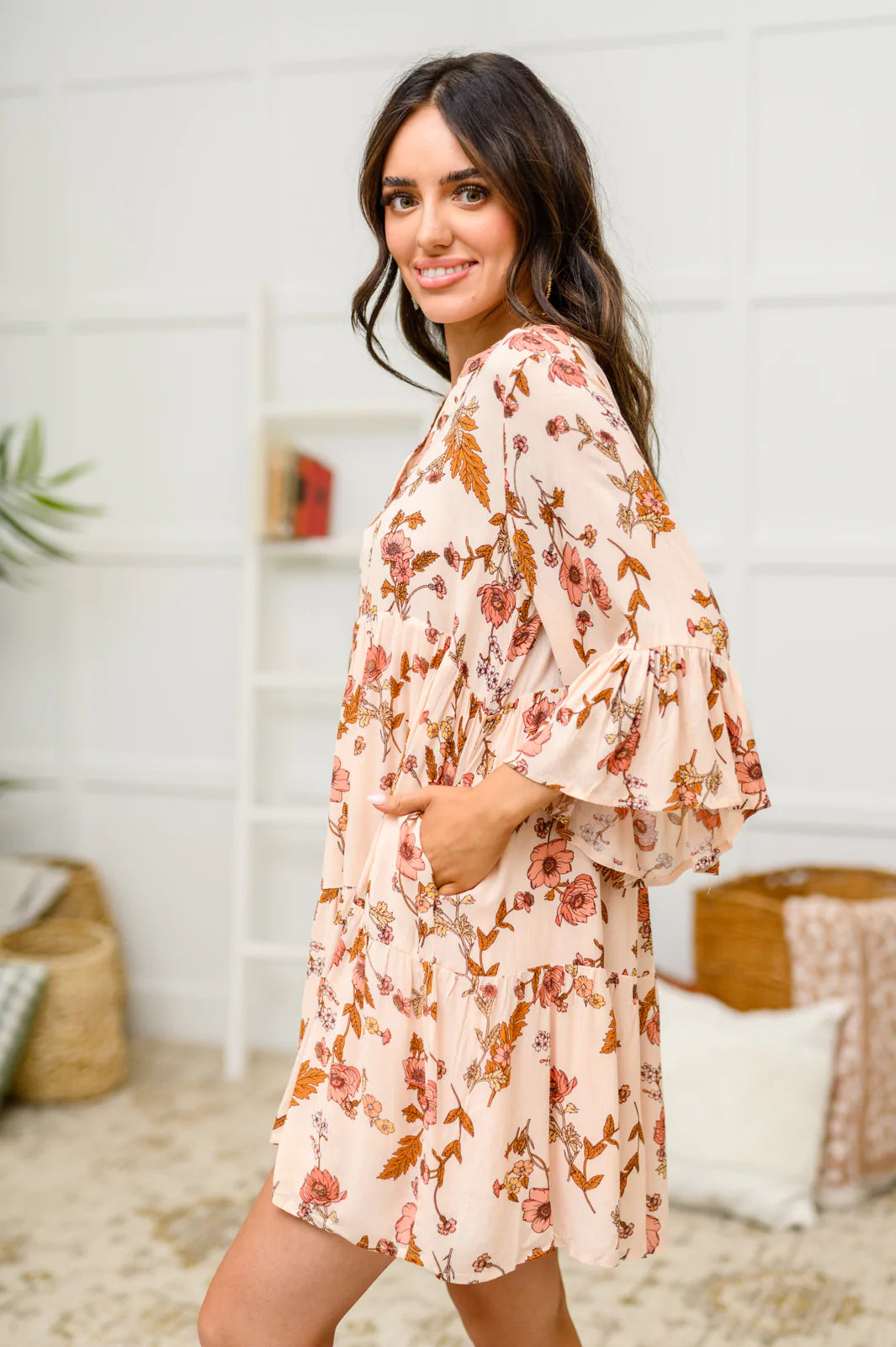 Lilibet Tiered Floral Dress