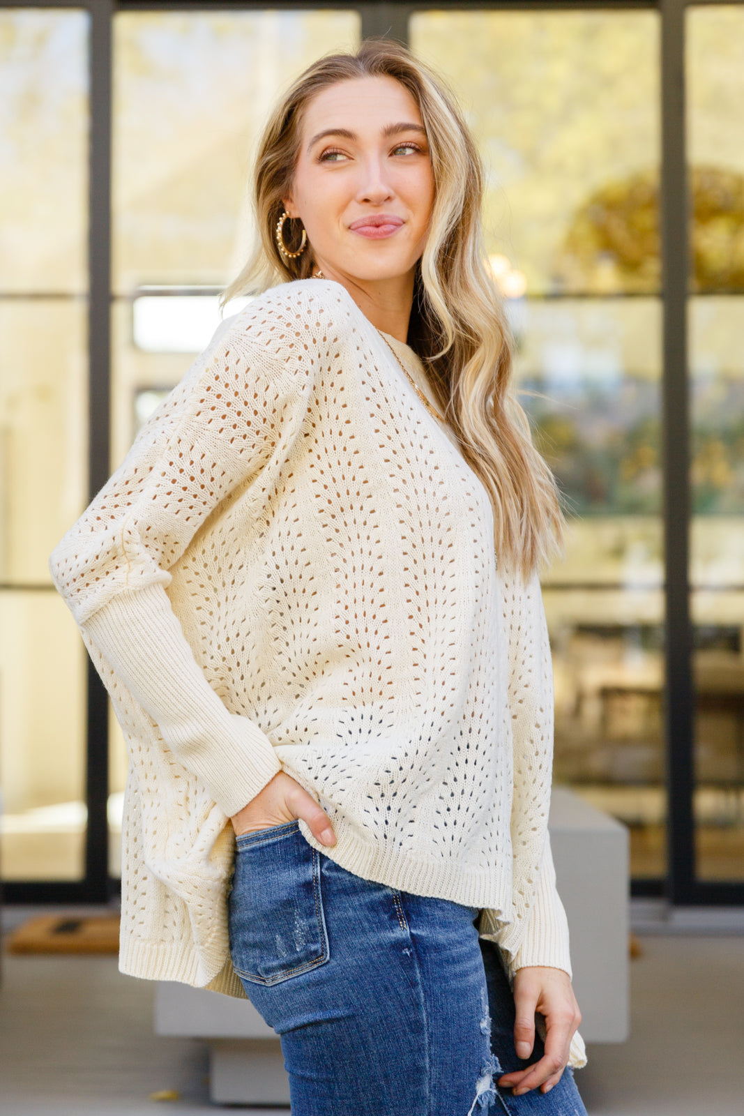 Seeing Patterns Loose Fit Knit Sweater